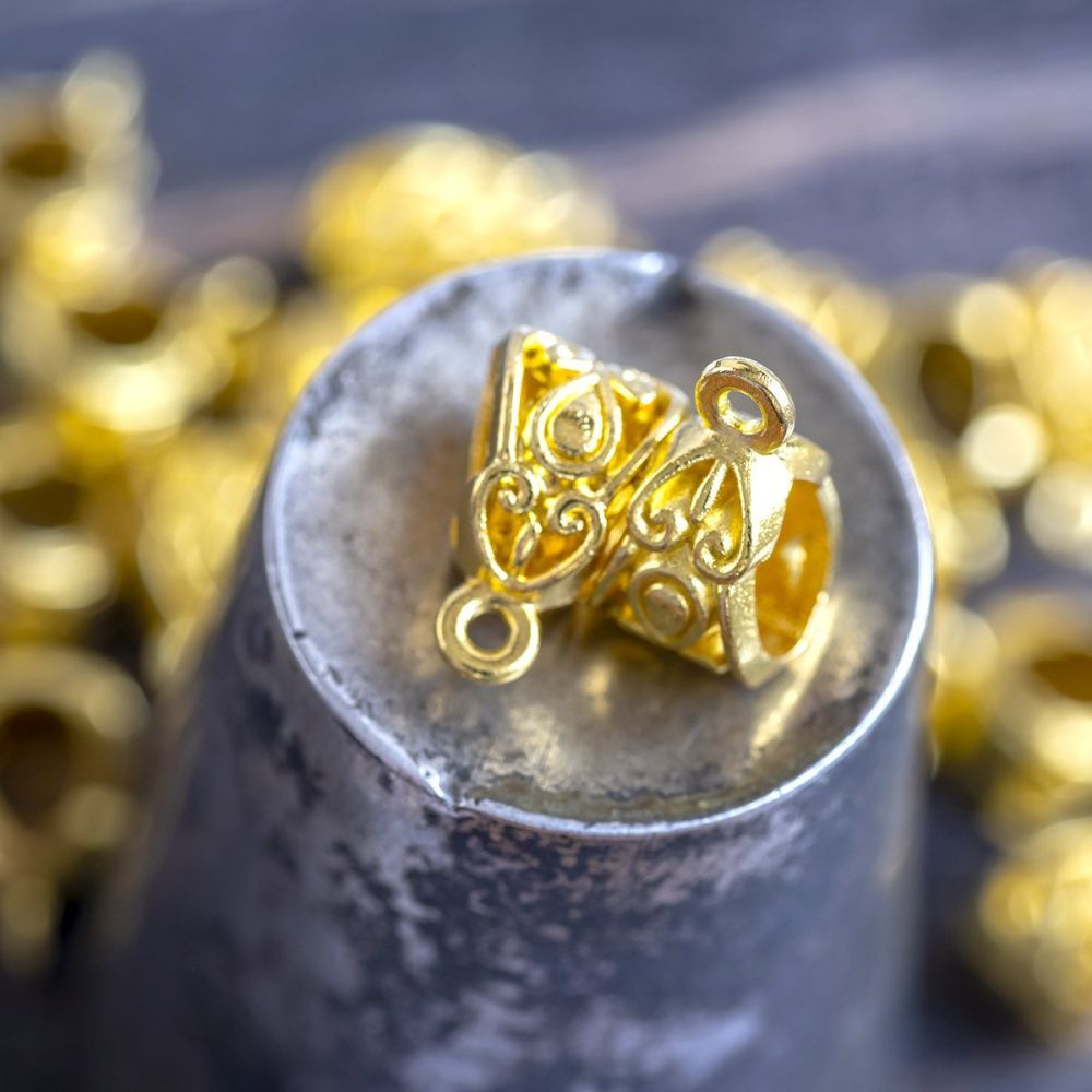 бейл "бута", цвет золото, 13.5х8х8.5 мм