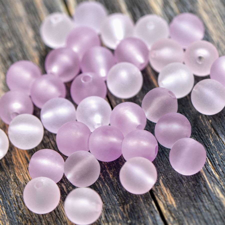 бусина, акрил 10, матовая, цветовой микс, 10 мм