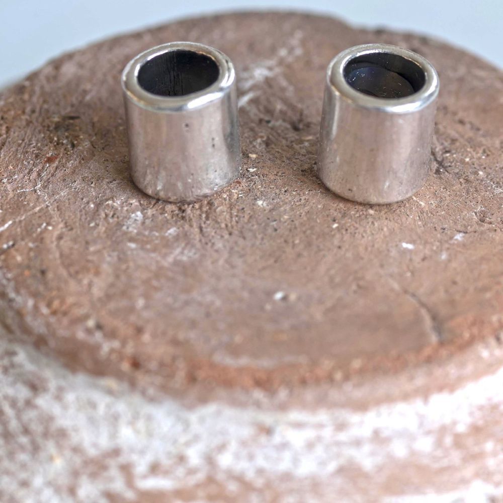 разделитель "колонна", цвет античное серебро, 9x8 мм