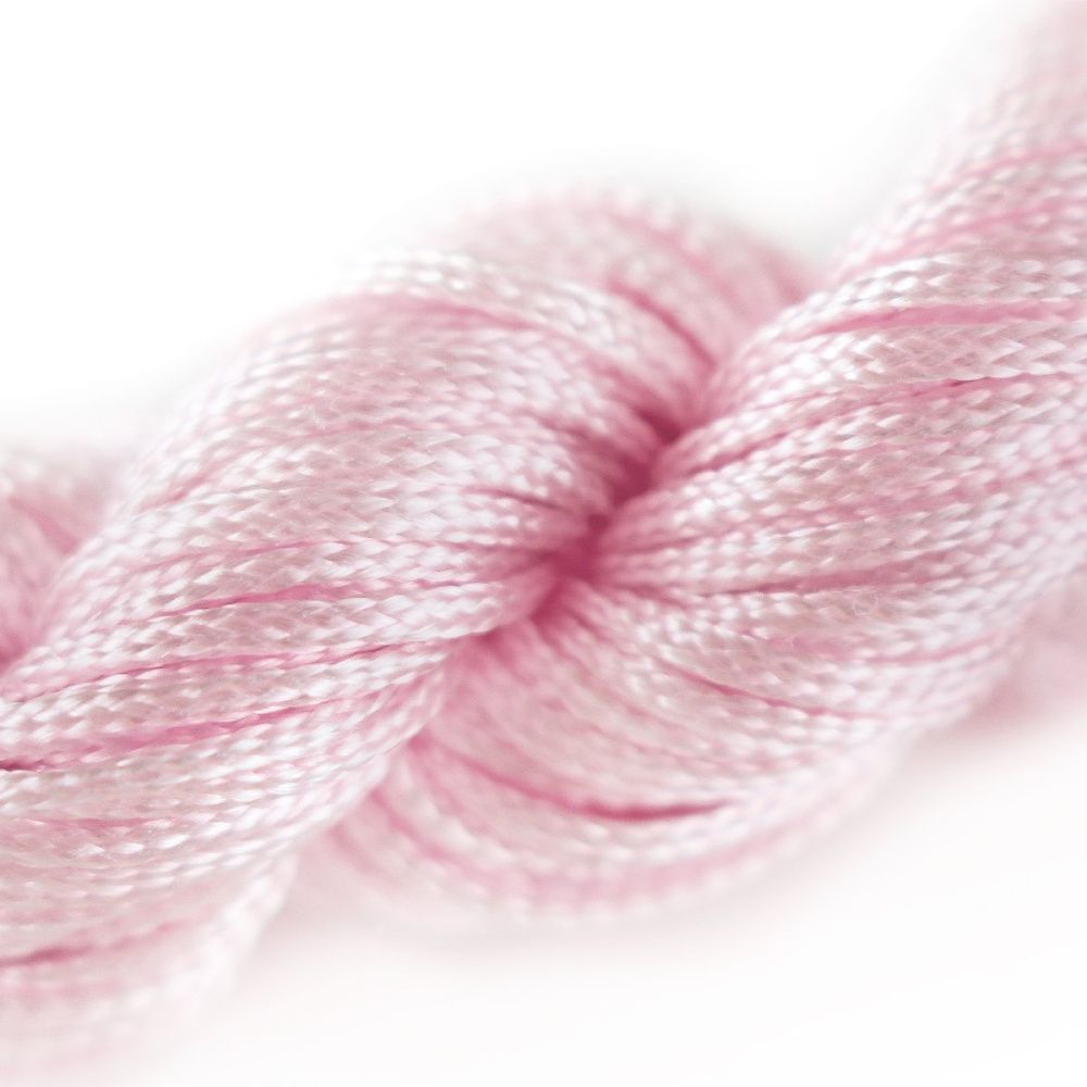 шнур, полиэстер, цвет розовый, 1 мм, уп 26 м  