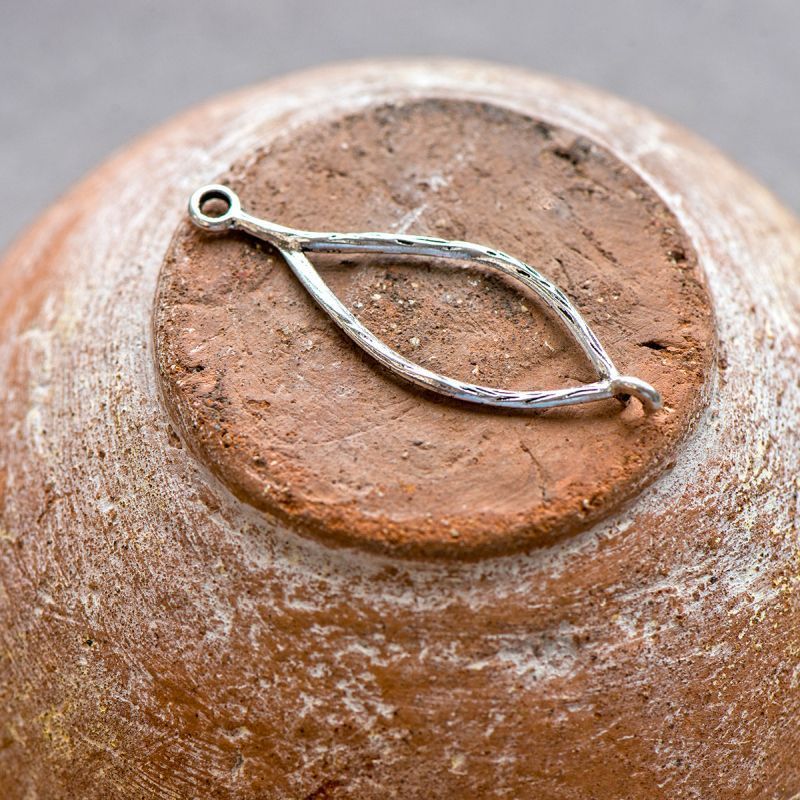 коннектор "фолио", цвет античное серебро, 44x14x1.5 мм