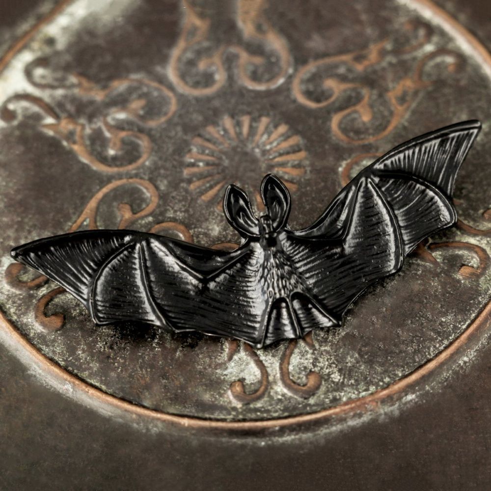 подвеска металл "batty", цвет черный, 26x76x7 мм