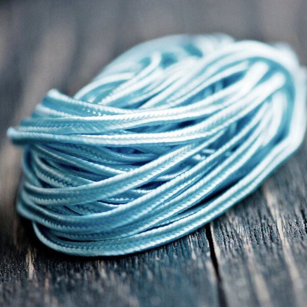 сутаж, светло-голубой, 3х1 мм (уп 5 м)