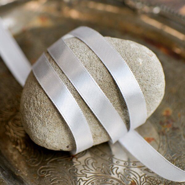 лента, атлас, цвет серый теплый, ширина 10 мм ленты