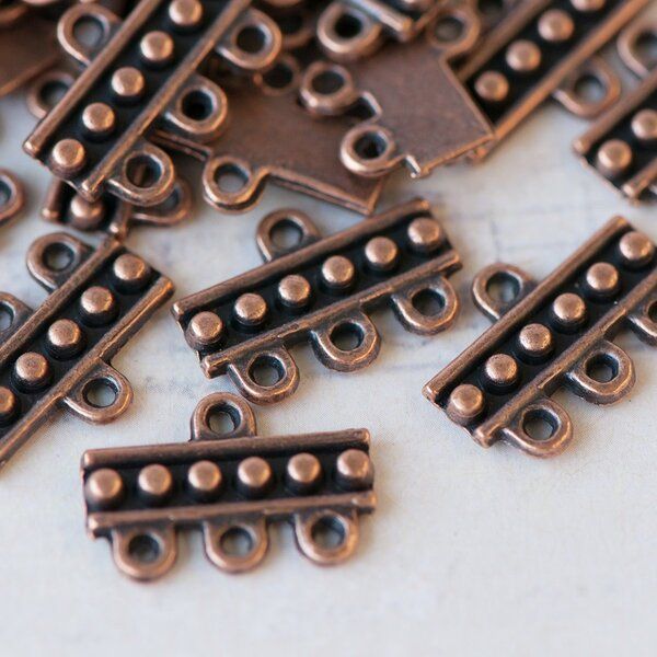 коннектор "планка", цвет красная медь, 19х13х2.5 мм