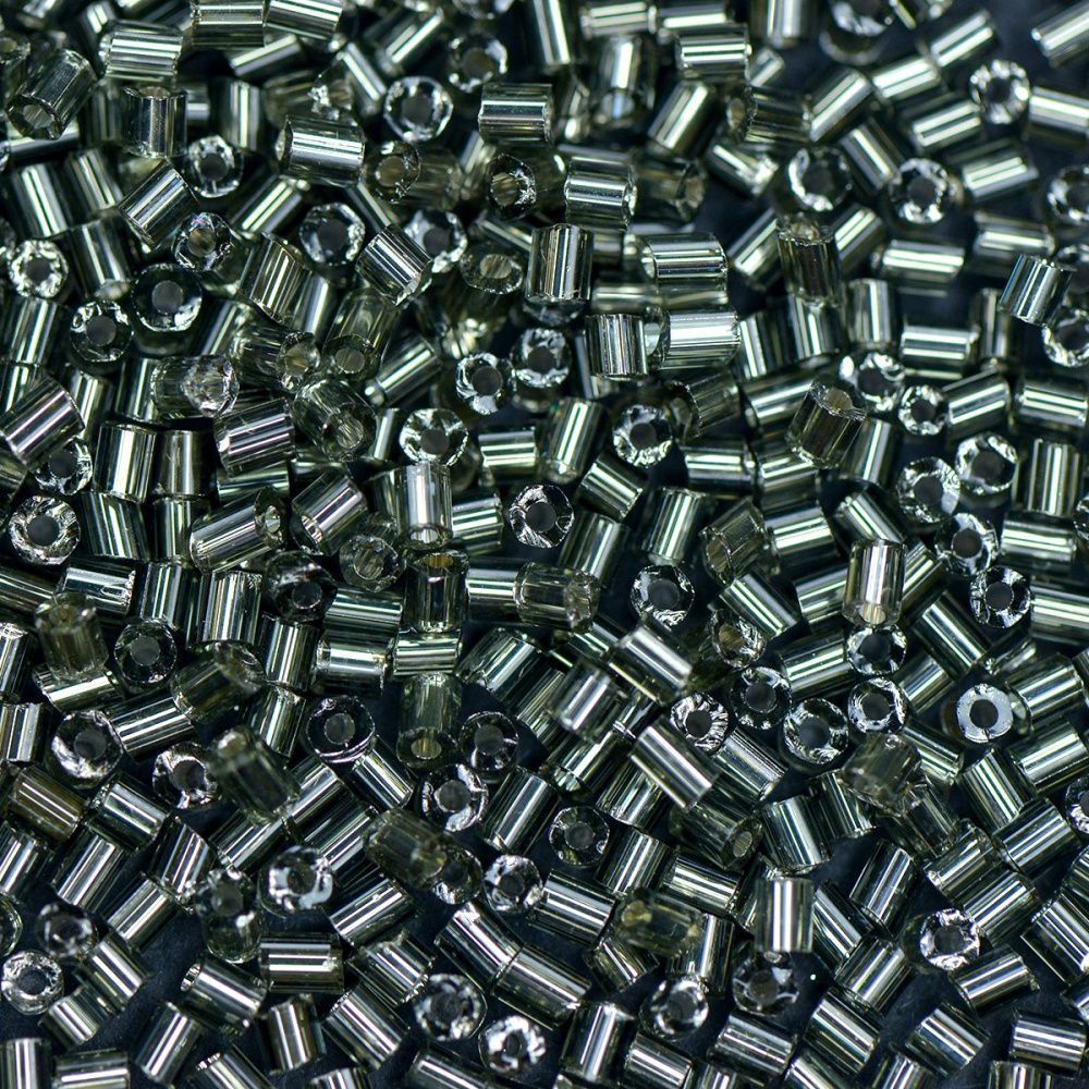бисер "радуга", рубка, цвет графит/серебрение (уп 7 г)