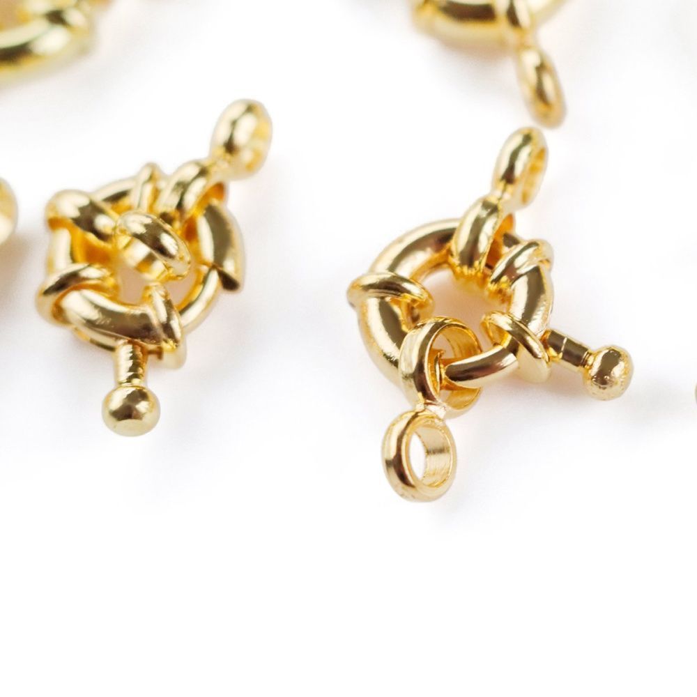 Замочки замочек-кольцо, цвет золото, 9х4 мм