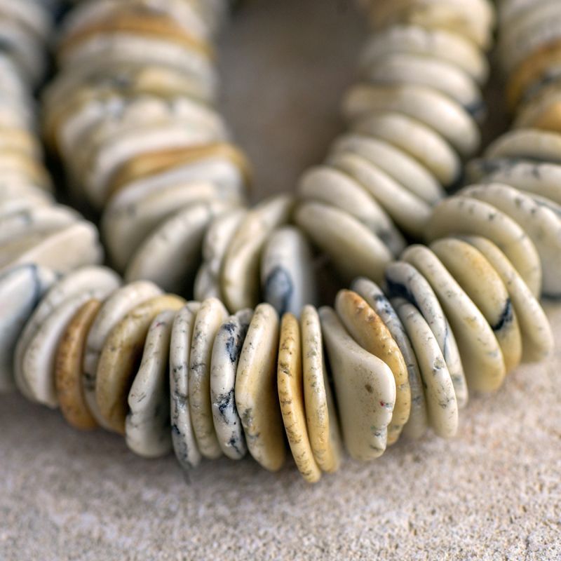 бусина говлит синтетический "хейши", размерный микс (уп. 20 г)