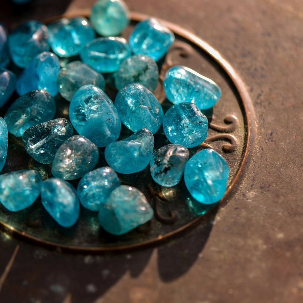 бусина кварц, овал, цвет голубой, 10-20x10-17x6-10 мм