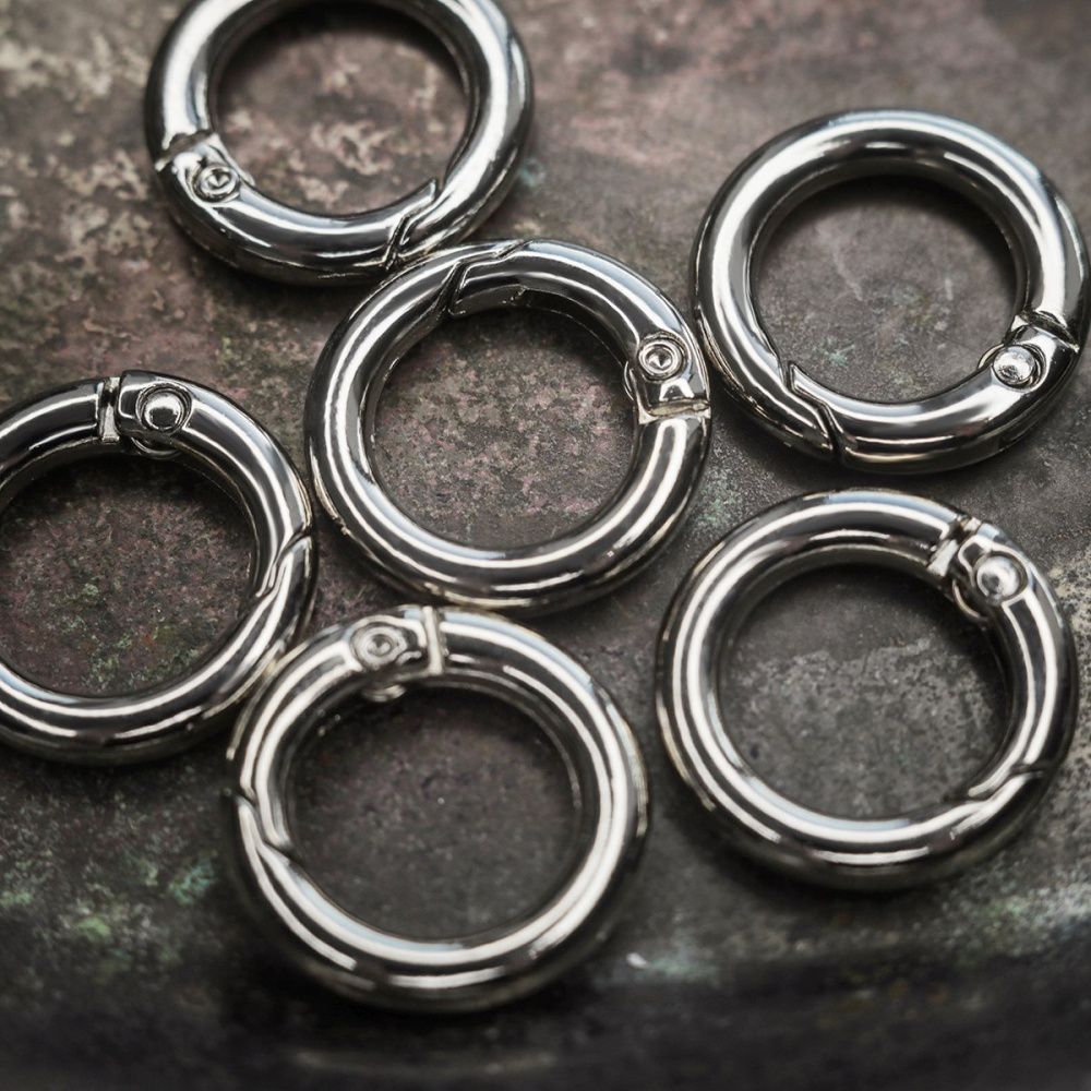 Замочки замочек-кольцо, цвет платина, 20x4 мм