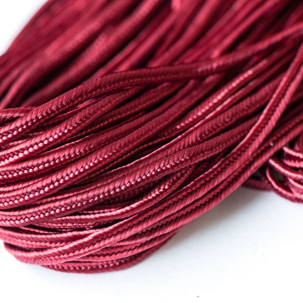 сутаж, малина со сливками, 3х1 мм (уп 5 м)