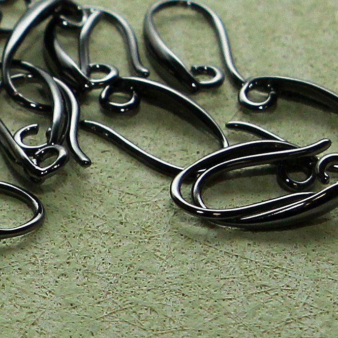 швензы "летиция", цвет черный, 15х8 мм