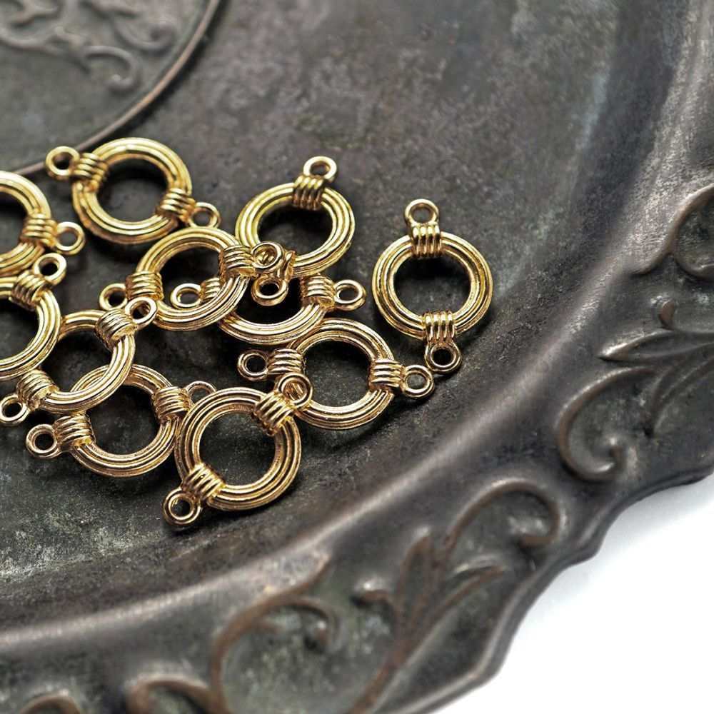 коннектор "морской узел", цвет золото, 27x17x5 мм