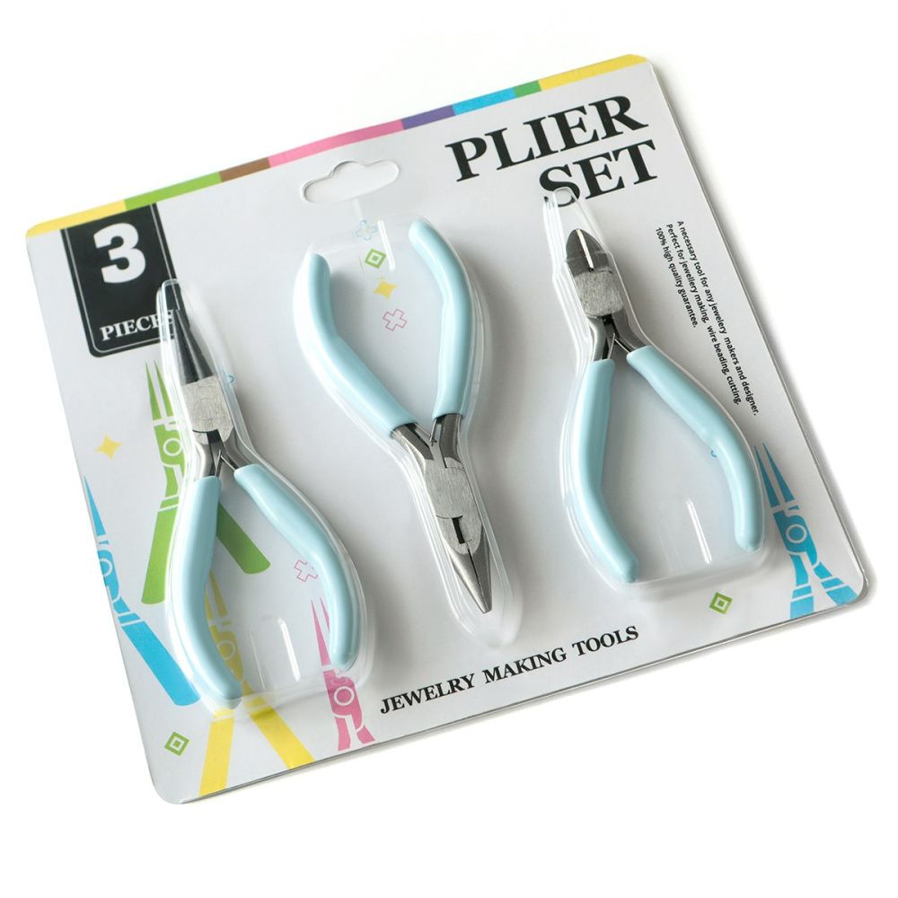 инструмент, набор, голубые ручки, 3 шт