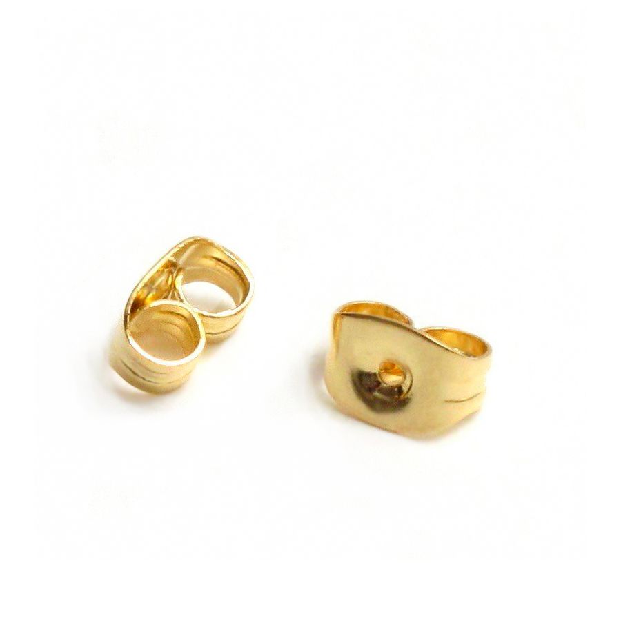 фиксаторы для сережек, цвет золотой, 5.5х4х3 мм