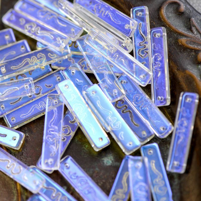 коннектор "link", стекло, цвет прозрачный ав, 30x7x3 мм