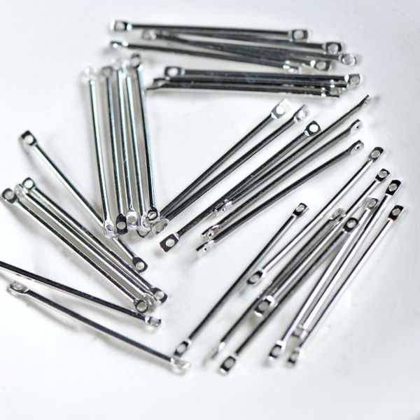 коннектор "стик", цвет платина, 30x2x1.2 мм