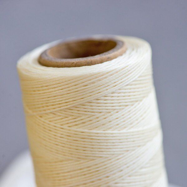 шнур вощеный, цвет сливочный, 1х0.3 мм