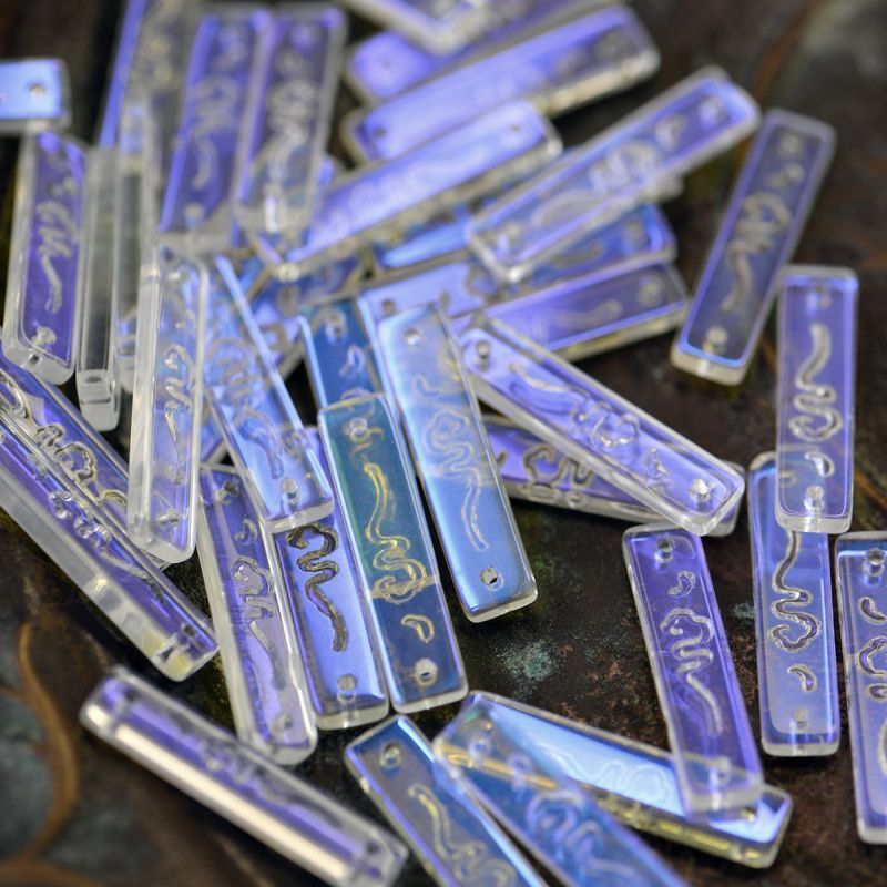 коннектор "link", стекло, цвет прозрачный ав, 30x7x3 мм