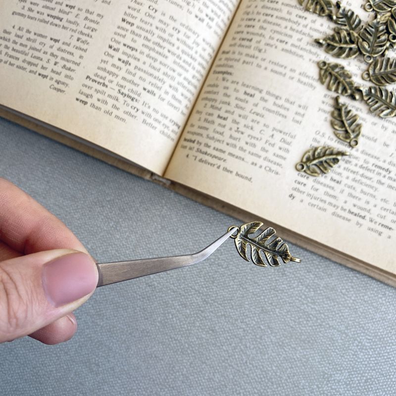 коннектор "монстера", цвет античная бронза, 27x14x4 мм