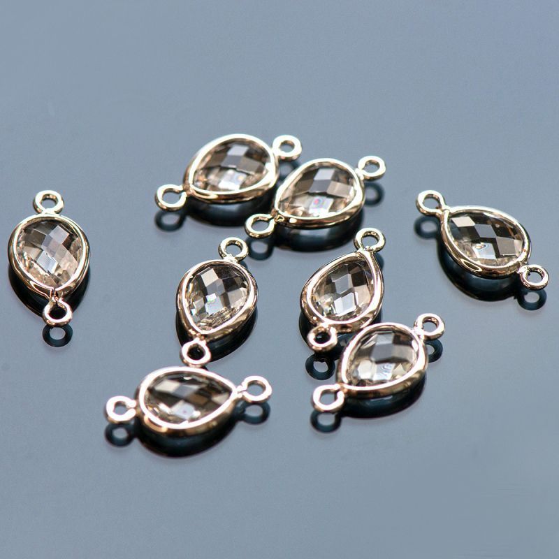 коннектор капля со стеклом, покрытие платиной, 14x7x3 мм