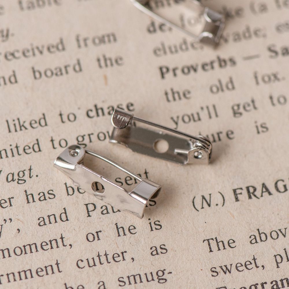 основа для броши "ричи", цвет платина, 15x4x5 мм