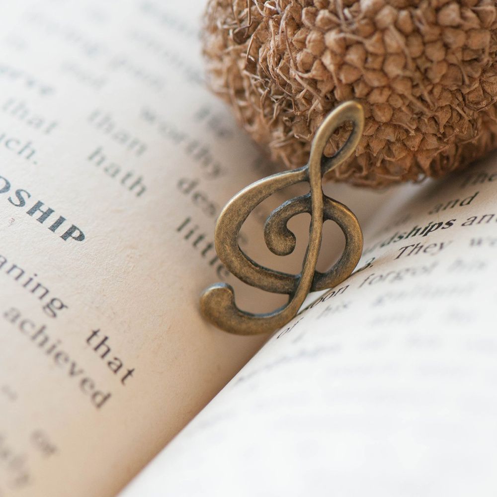 подвеска металлическая "скрипичный ключ", цвет античная бронза, 24х12х1 мм