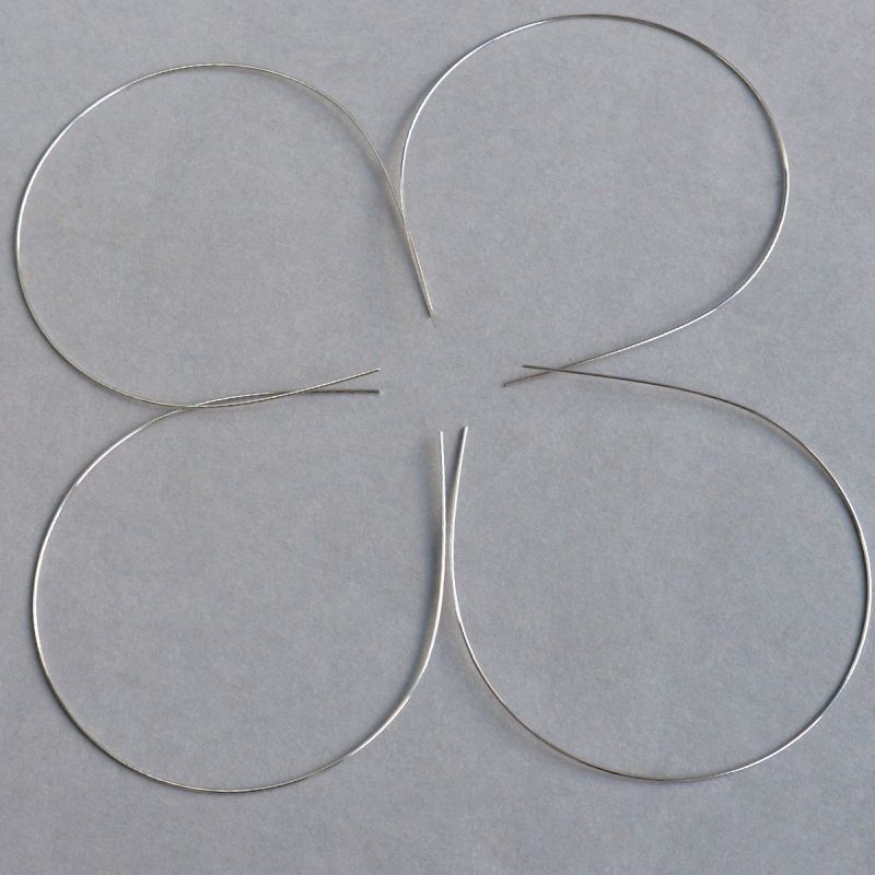 основа для ободка, цвет платина, 1 мм