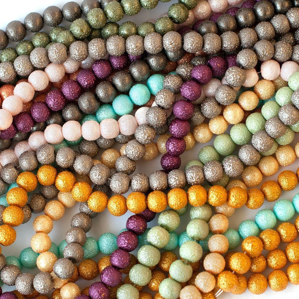 бусина, мокрый жемчуг, стекло, цветовой микс, 10  мм