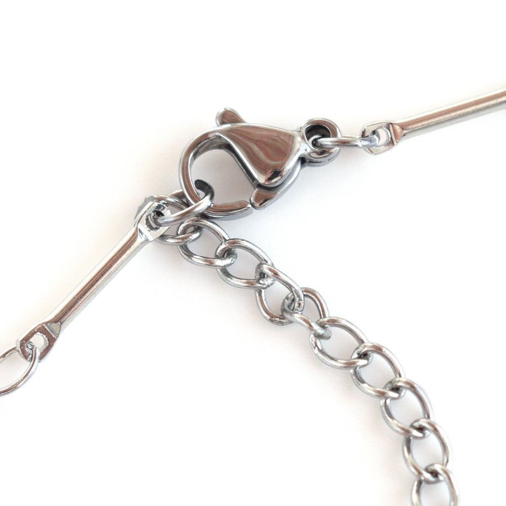 основа для браслета "линк", цвет платина, 20 см