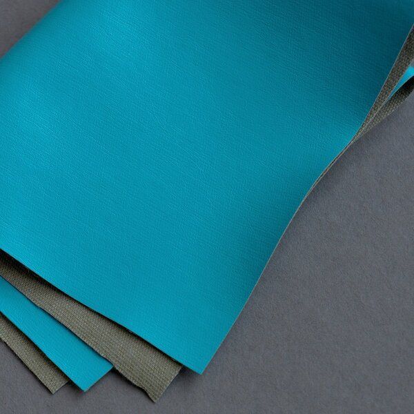 кожзам листовой, цвет голубой, 20х28 см