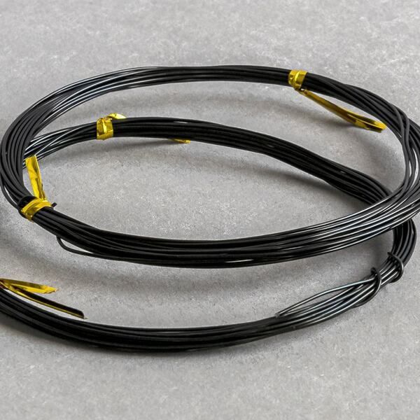 проволока алюминиевая, цвет черный, 0,8 мм, 5 м