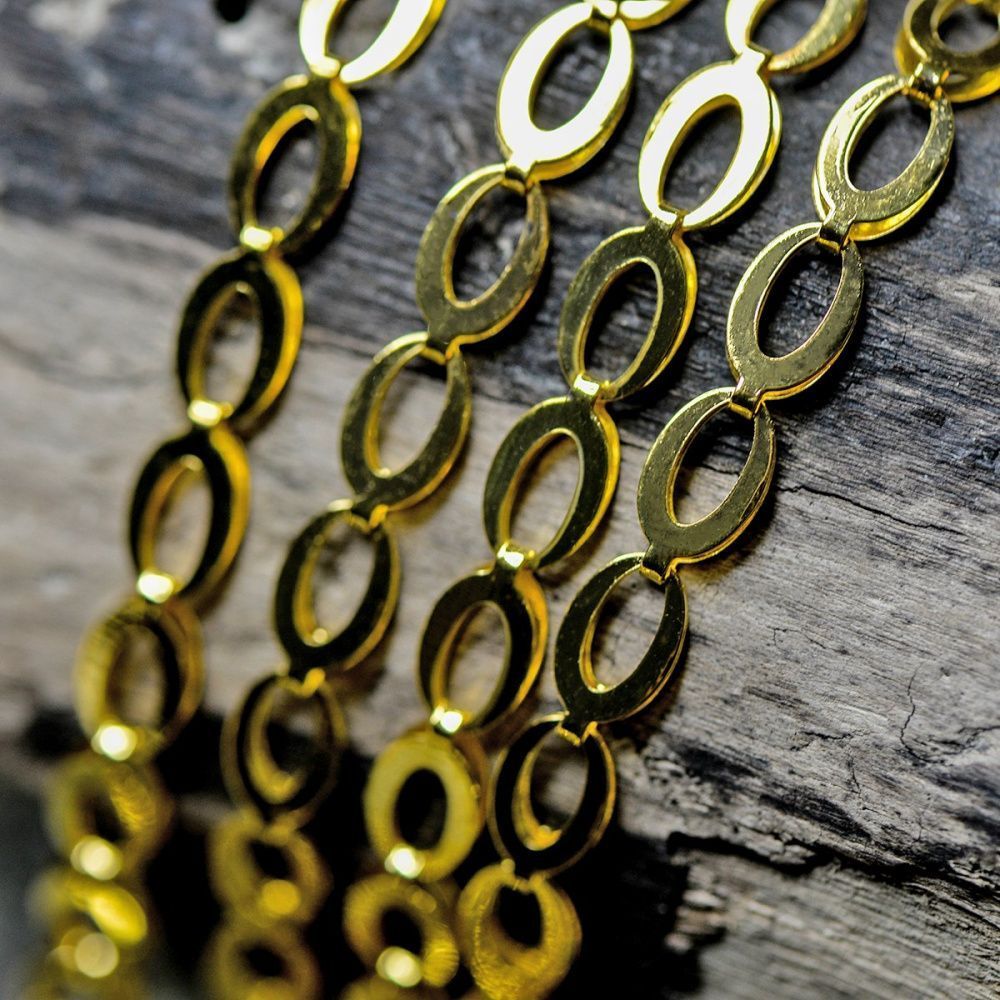 цепочка "эллипс", цвет золото, звено 9x5x2 мм