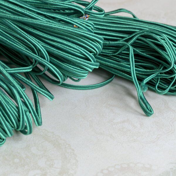 сутаж №17, светло-изумрудный, 3х1 мм (уп 5 м)