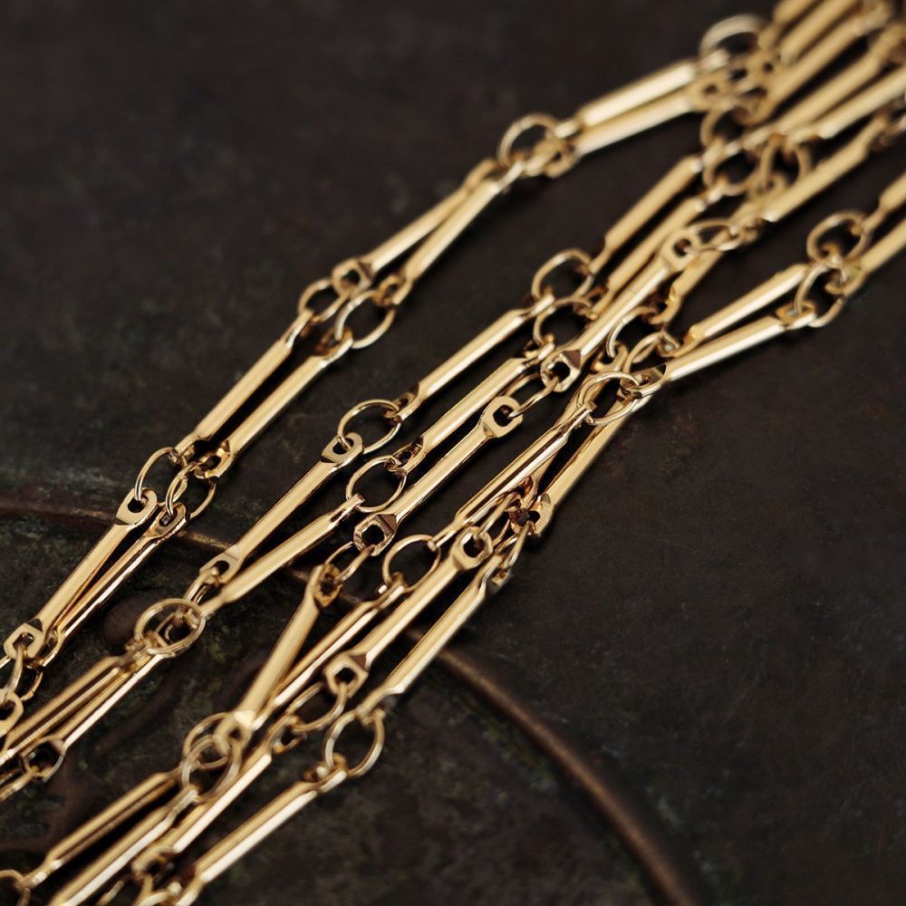 цепочка "линк", позолота, звено 13x2x1.2 мм