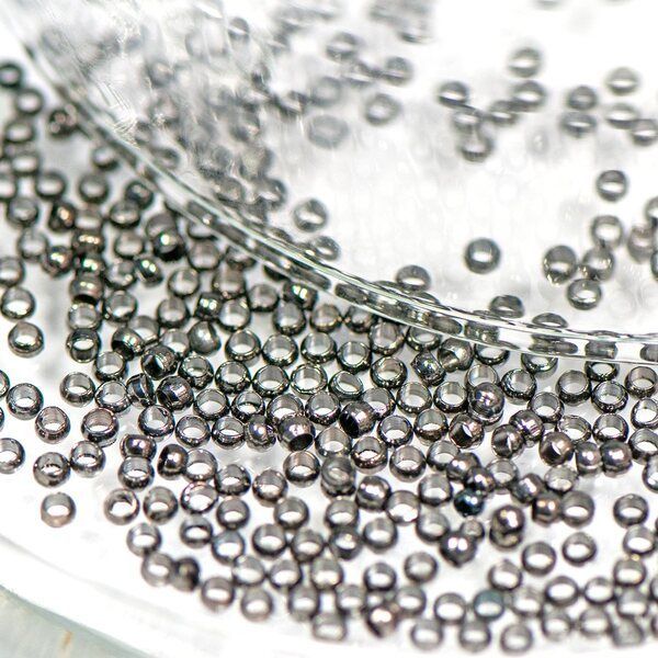 кримп, цвет черный, 2x1.2мм (уп 120 шт)