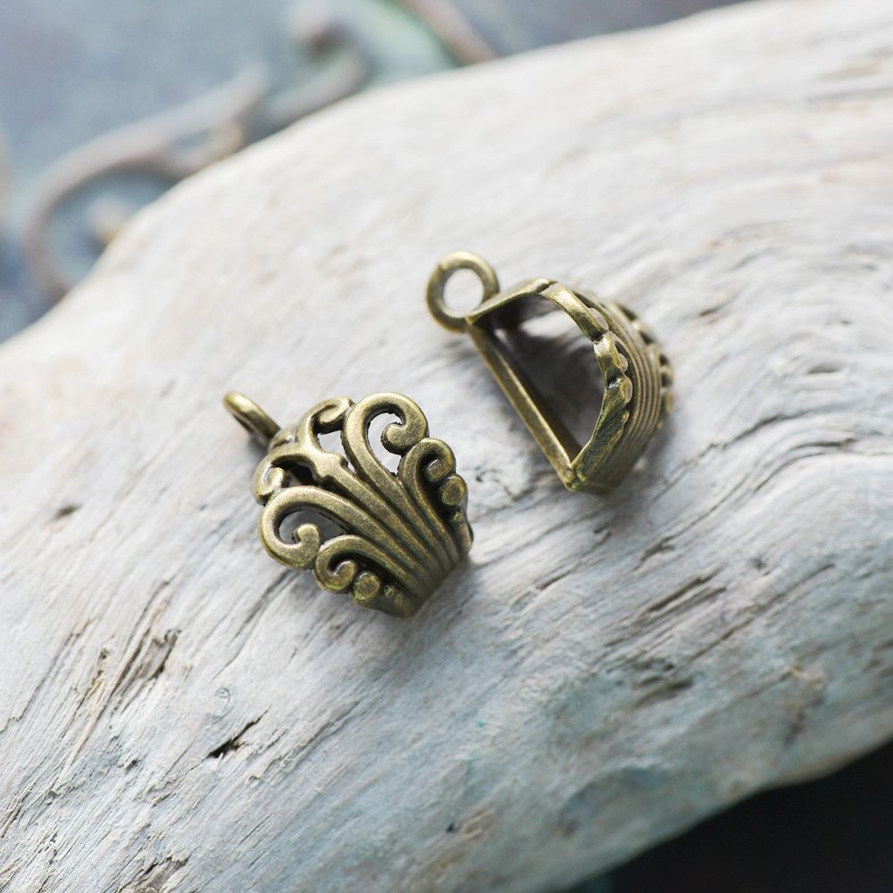 бейл "акант", цвет античная бронза, 17x10x10 мм