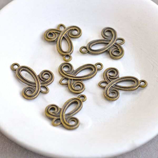 коннектор "вольта", цвет античная бронза, 22х19х2.5 мм