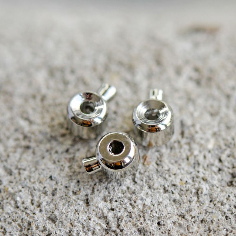 кримп "one touch", цвет платина, 4.5х3.5х3 мм