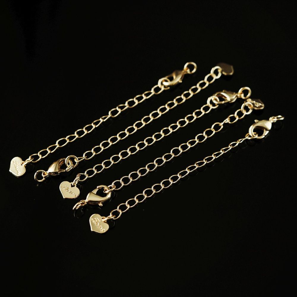 замочек-лобстер с удлинителем, позолота, 67 мм