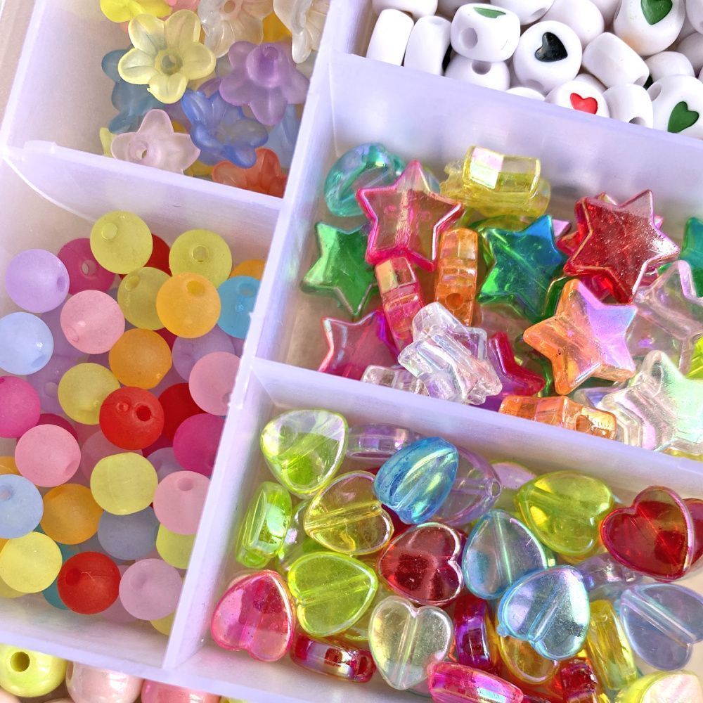 набор бусин в органайзере "оксана"