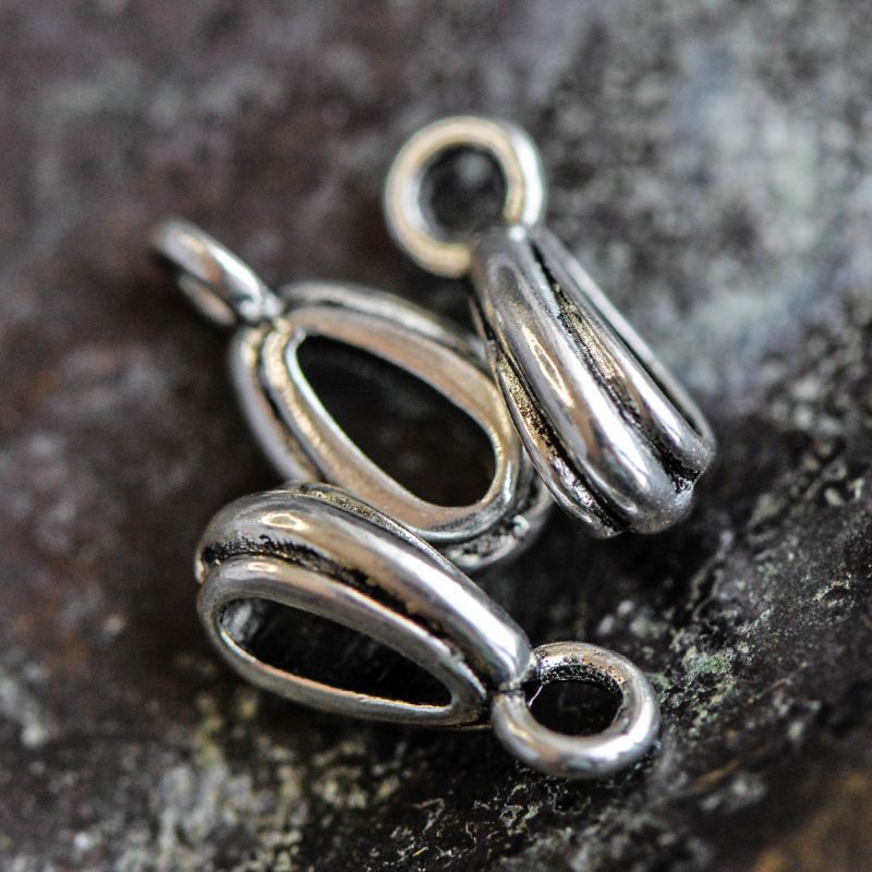 бейл "торус", цвет античное серебро, 13x4x5 мм