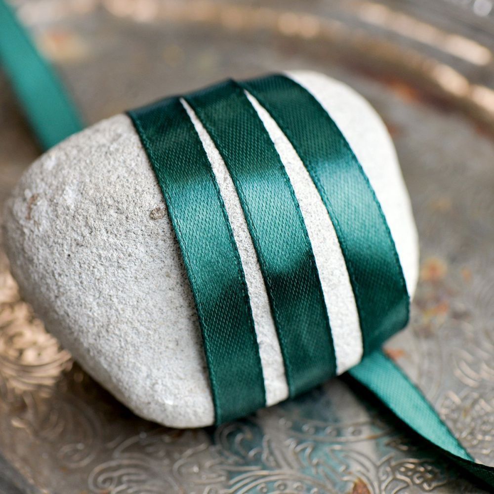 лента, атлас, цвет изумрудный темный, ширина 10 мм ленты