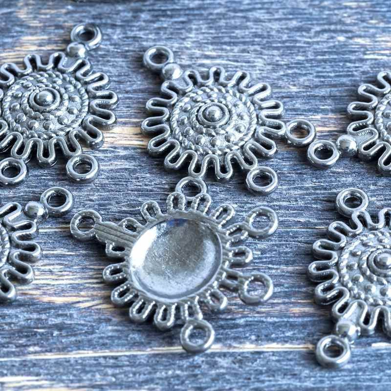 коннектор "клякса", цвет черный, 27х18х3 мм