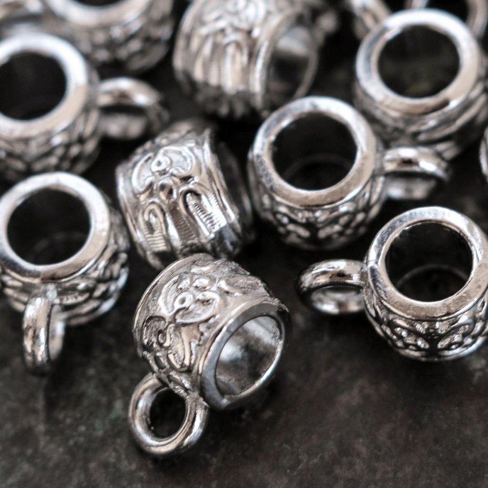 бейл "тай", цвет платина, 11x6x7 мм