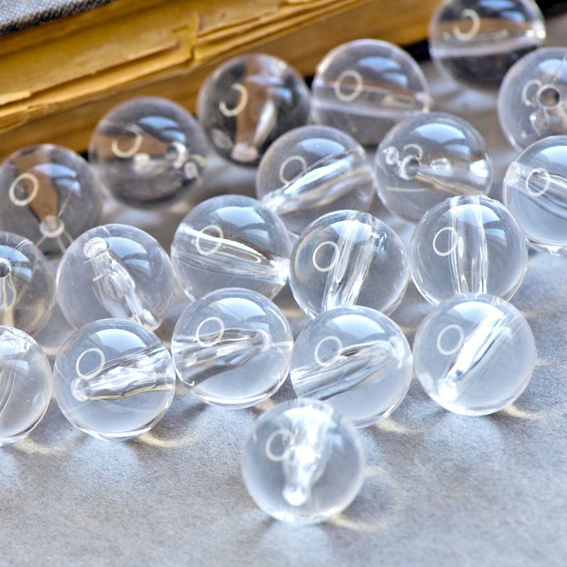 бусина, акрил 16, цвет прозрачный, 16.5x15.5 мм