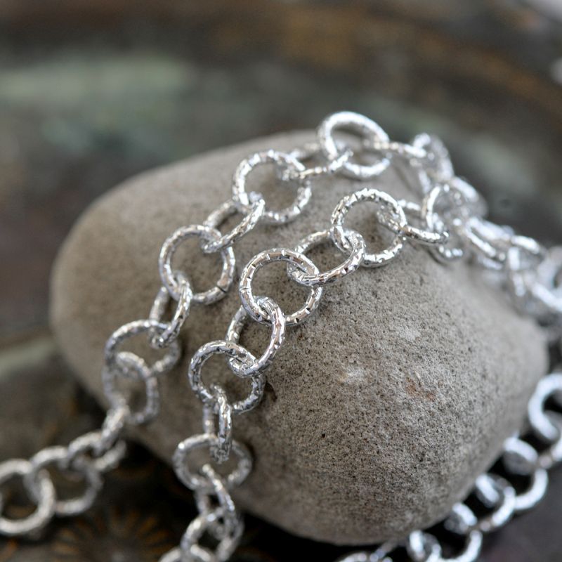 цепочка "текс", алюминий, цвет серебро, звено 11.5x2 мм