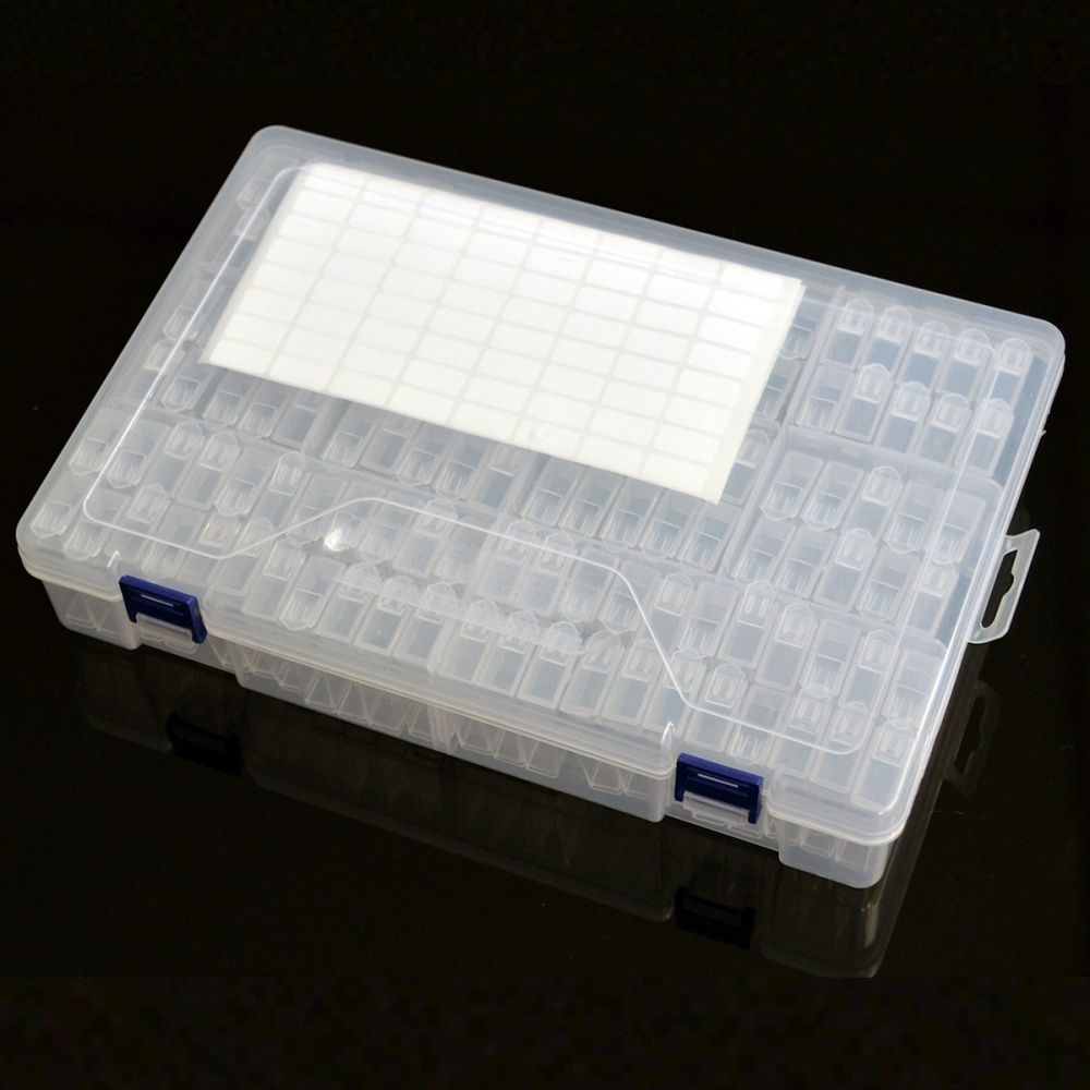 органайзер для бусин и фурнитуры, 124 контейнера