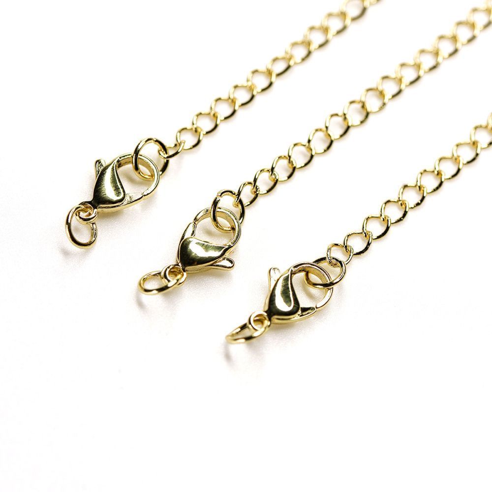 замочек-лобстер с удлинителем, позолота, 12x7x3 мм