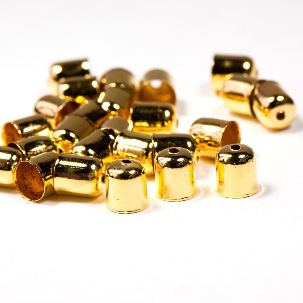 колпачок-наконечник "колокол", цвет золото, 8x7 мм